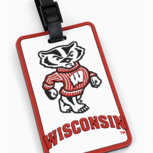 Wisconsin's 'Bucky Badger' Luggage Tag